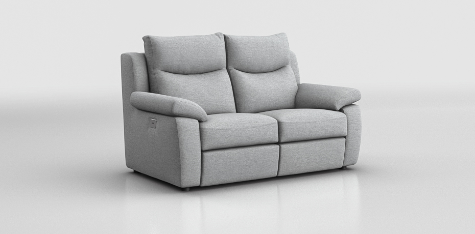 Monzone - 2 seater sofa with 2 electric recliners